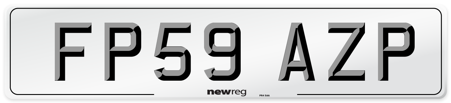 FP59 AZP Number Plate from New Reg